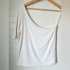 J. Crew Asymmetrical Top, Size M, White